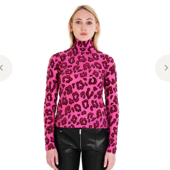 Ambush Pink Leopard‎ Turtleneck Small - Picture 1 of 8